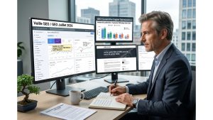 Consultant SEO analysant l’impact de l’IA générative sur le Search et le GEO pour les PME en juillet 2026